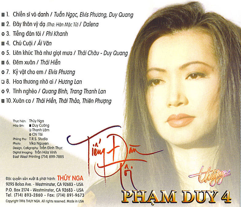 Thúy Nga CD118 - Tiếng Đàn Tôi