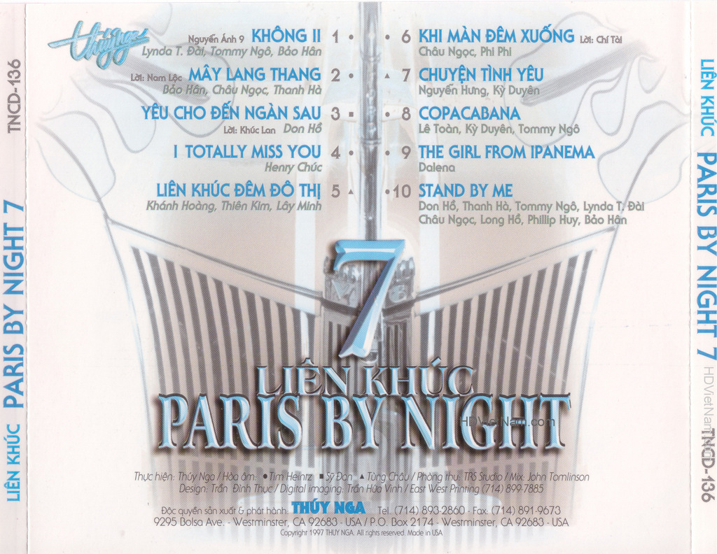 Thúy Nga CD136 - Liên Khúc Paris By Night 7