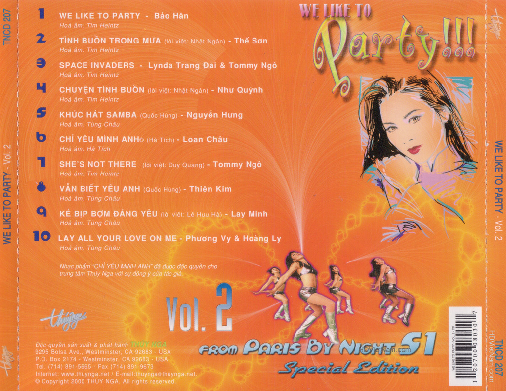 Thúy Nga CD207 - We Like To Party 2