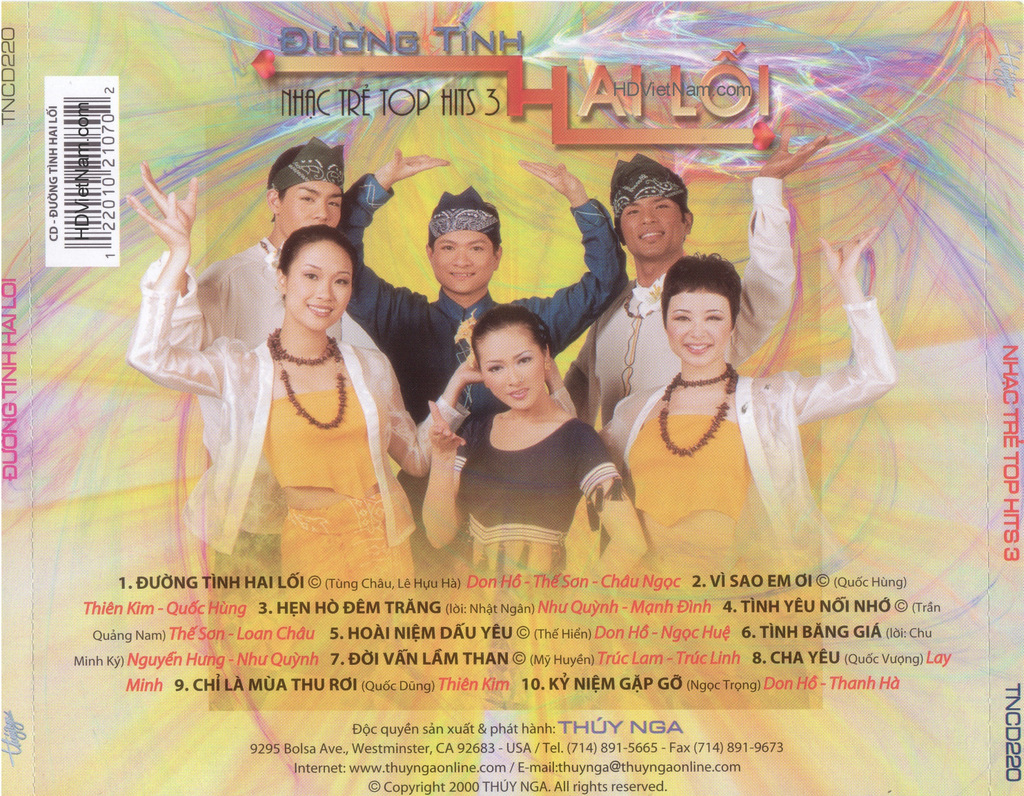 Thúy Nga CD220 - Nhạc Trẻ Top Hits 3