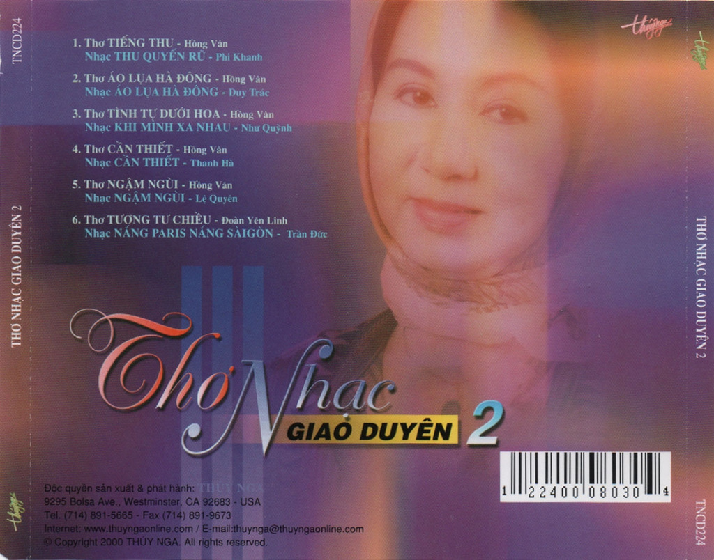 Thúy Nga CD224 - Thơ Nhạc Giao Duyên 2