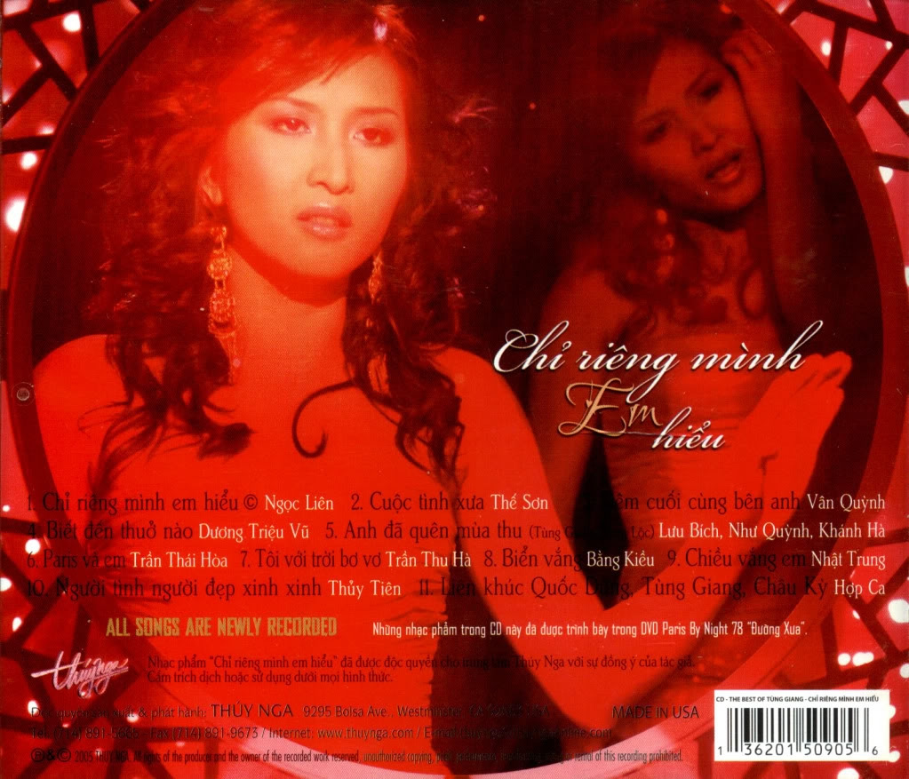 Thúy Nga CD362 - Chỉ Riêng Mình Em Hiểu