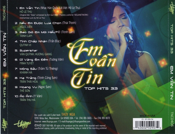 Thúy Nga CD406 - Em Vẫn Tin