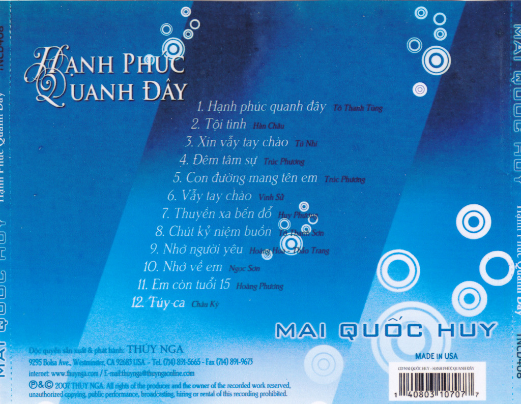 Thúy Nga CD408 - Hạnh Phúc Quanh Đây