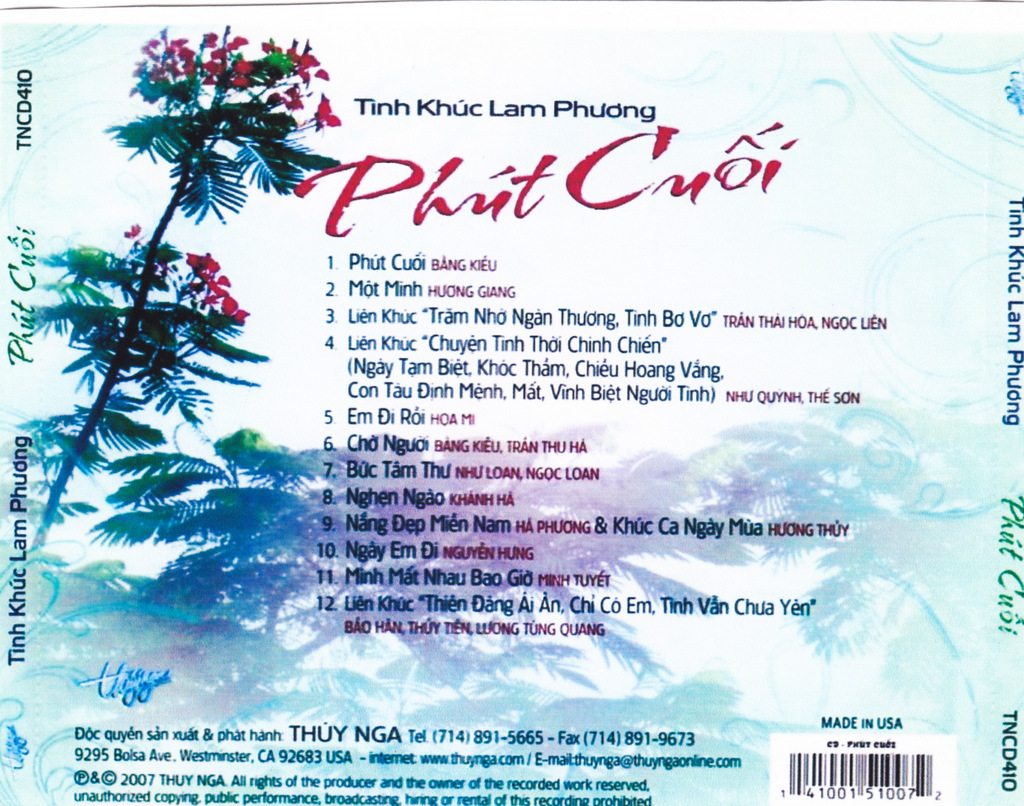Thúy Nga CD410 - Phút Cuối