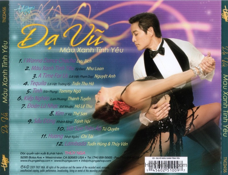 Thúy Nga CD456 - Dạ Vũ Màu Xanh Tình Yêu