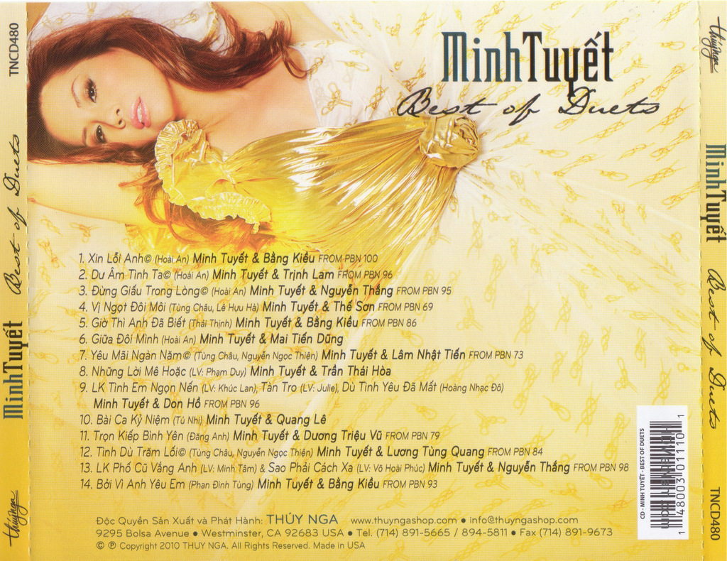 Thúy Nga CD480 - Minh Tuyết - Best Of Duets