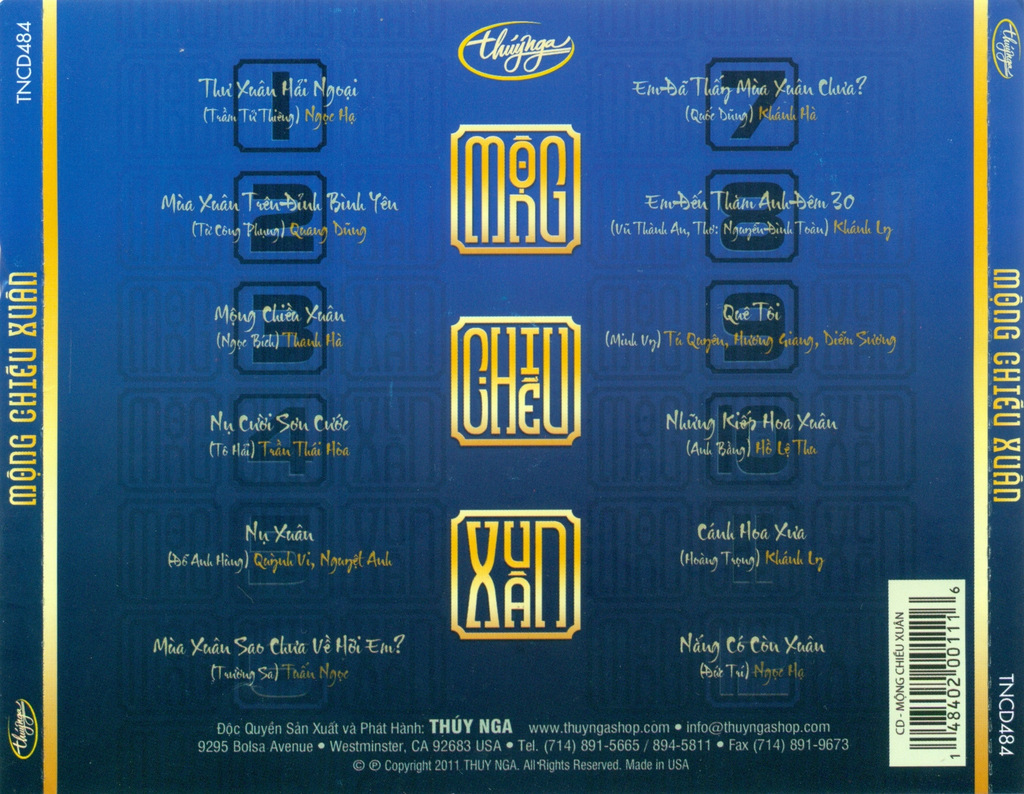 Thúy Nga CD484 - Mộng Chiều Xuân