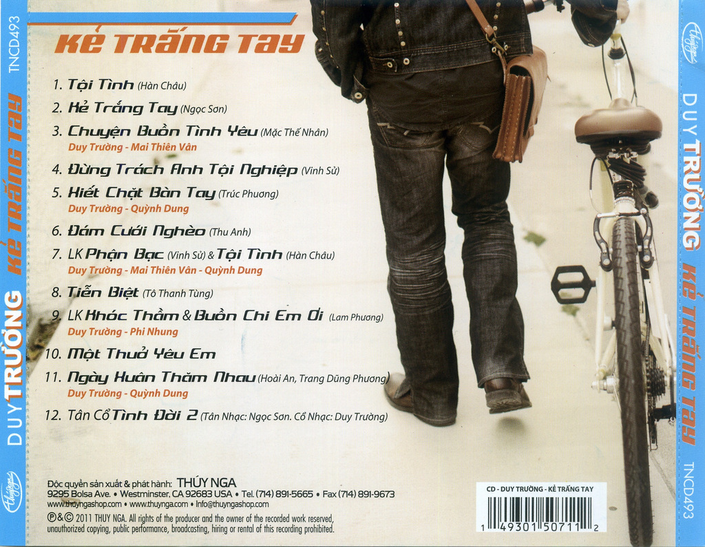 Thúy Nga CD493 - Kẻ Trắng Tay