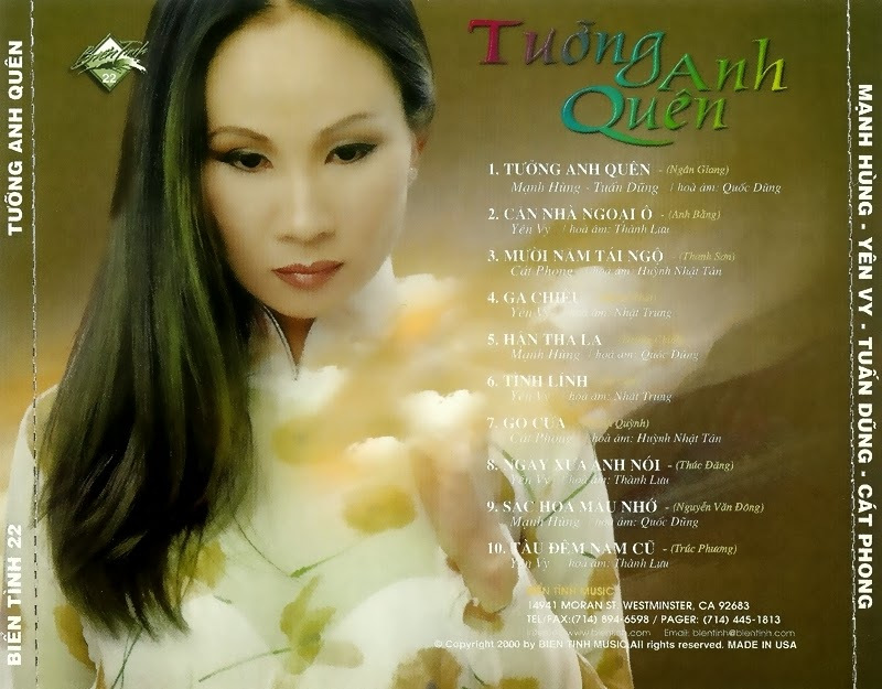 Biển Tình CD022 - Tưởng Anh Quên