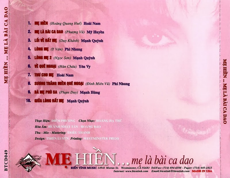 Biển Tình CD049 - Mẹ Hiền, Mẹ Là Bài Ca Dao