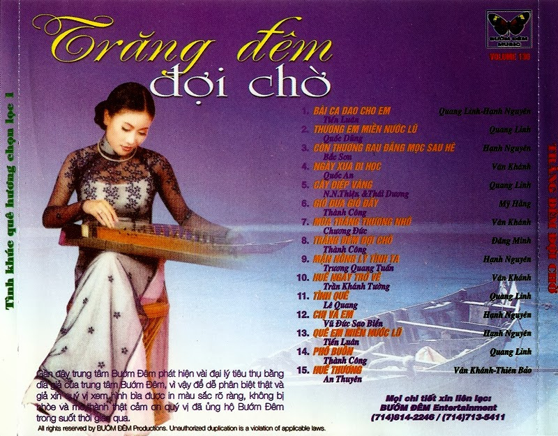 Bướm Đêm CD130 - Trăng Đêm Đợi Chờ
