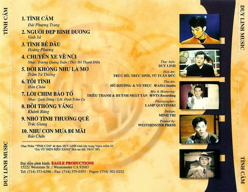 Duy Linh CD - Duy Linh - Tình Câm