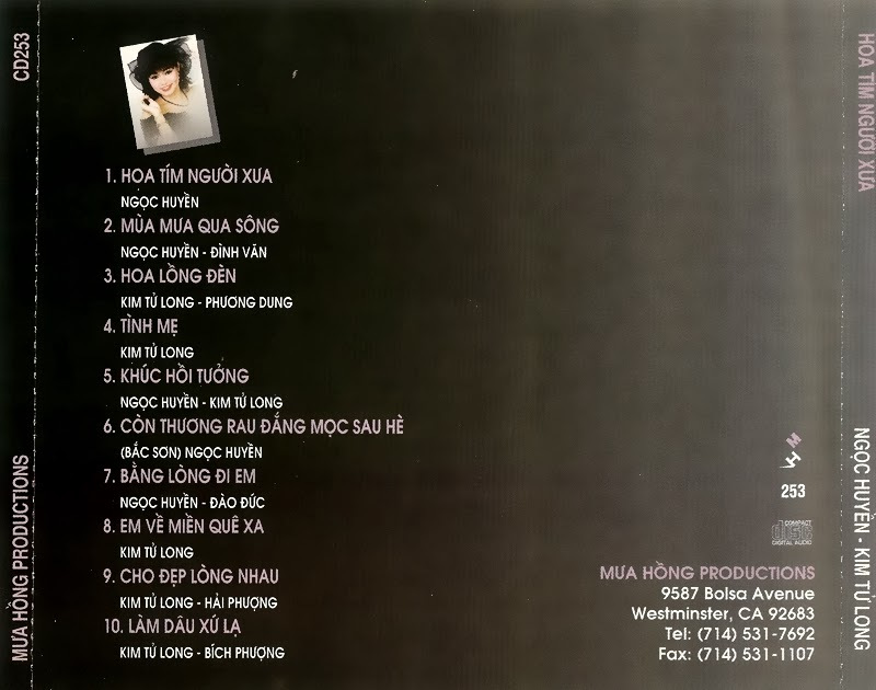 Mưa Hồng CD253 - Hoa Tím Người Xưa