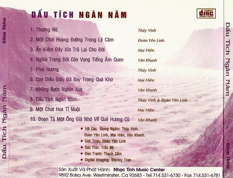 Nhạc Tình Music CD - Thi Phẩm Kiêm Thêm - Dấu Tích Ngàn Năm 1