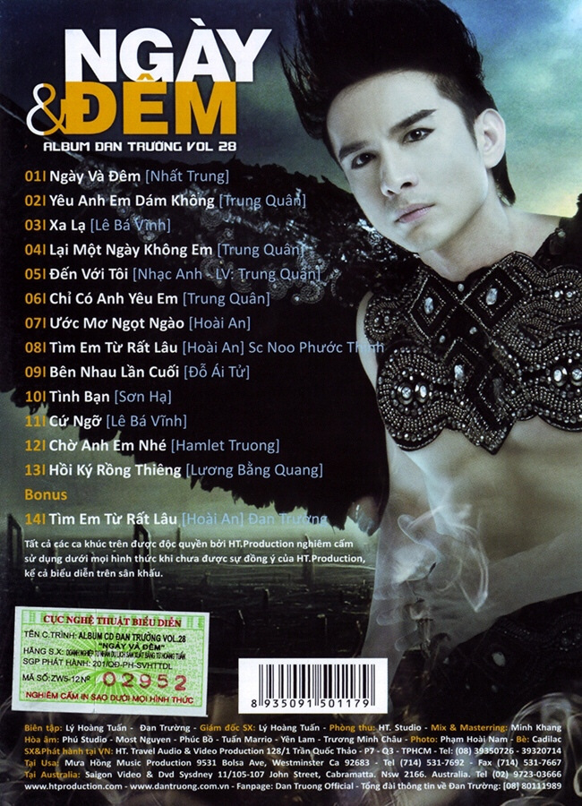 HT Productions CD - Đan Trường Vol 28 - Ngày & Đêm