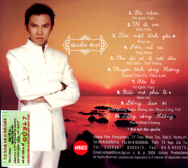 Vafaco CD - Quốc Đại - Về Đi Em, Tìm Một Tình Yêu