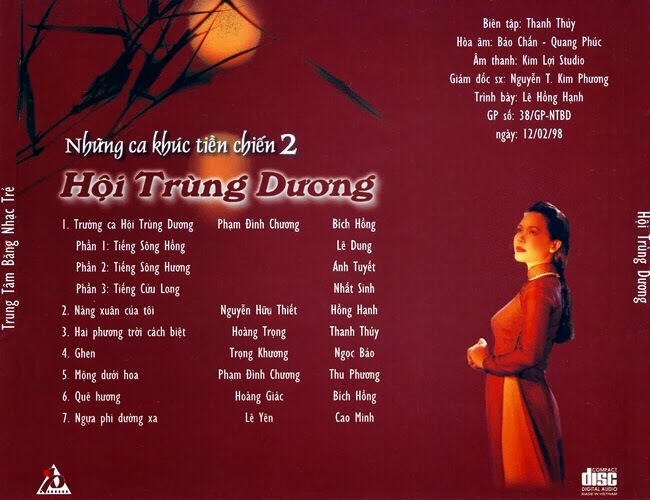 Băng Nhạc Trẻ CD - Những Tình Khúc Tiền Chiến 2 - Hội Trùng Dương