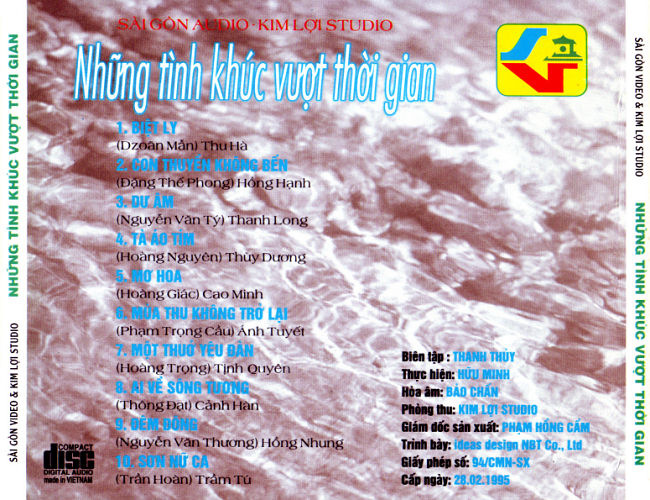 Sài Gòn CD - Những Tình Khúc Vượt Thời Gian 1