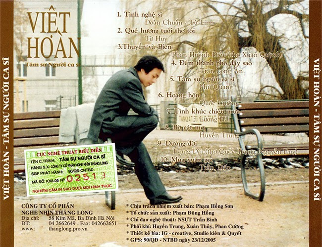 Thăng Long CD - Việt Hoàn - Tâm Sự Người Ca Sĩ