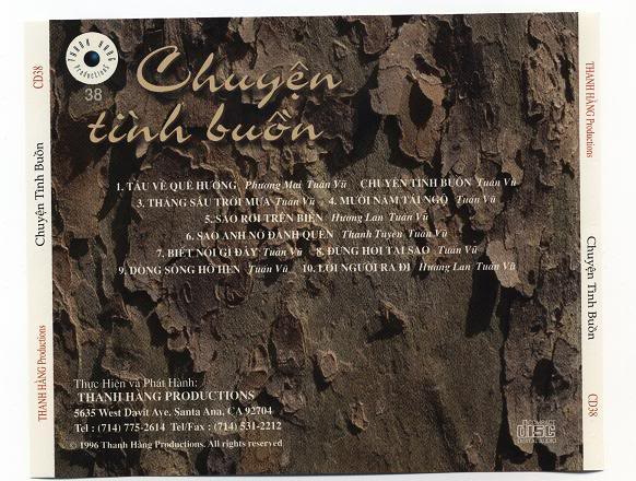 Chuyện Tình Buồn (Thanh Hằng CD038)