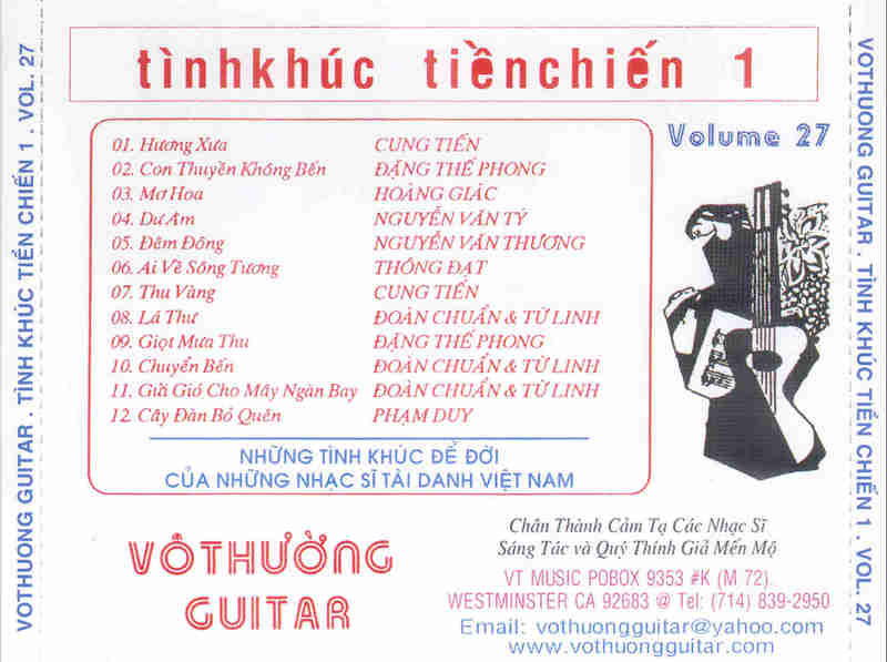 Vô Thường Guitar Vol. 27 - Tình Khúc Tiền Chiến 1