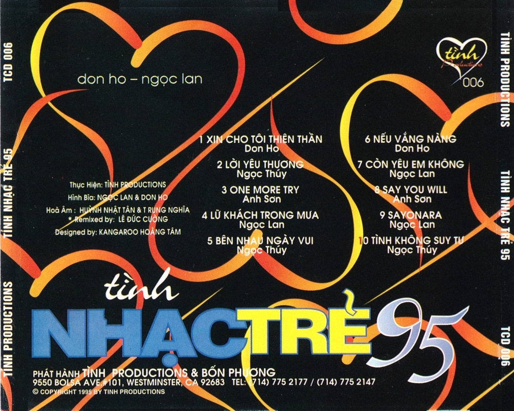 Tình Nhạc Trẻ 95 (Tình CD006)