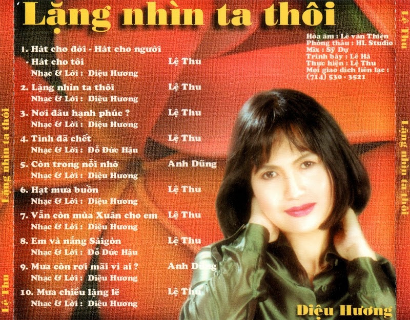 Lặng Nhìn Ta Thôi - Lệ Thu, Anh Dũng (Lệ Thu CD)