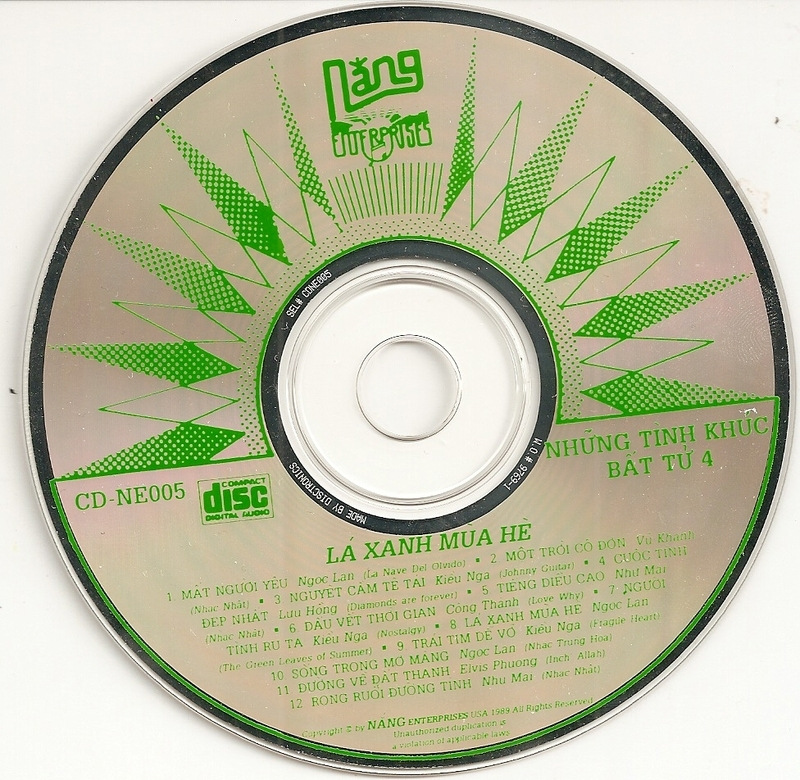 Nắng CD005 - Những Tình Khúc Bất Tử 4 - Lá Xanh Mùa Hè