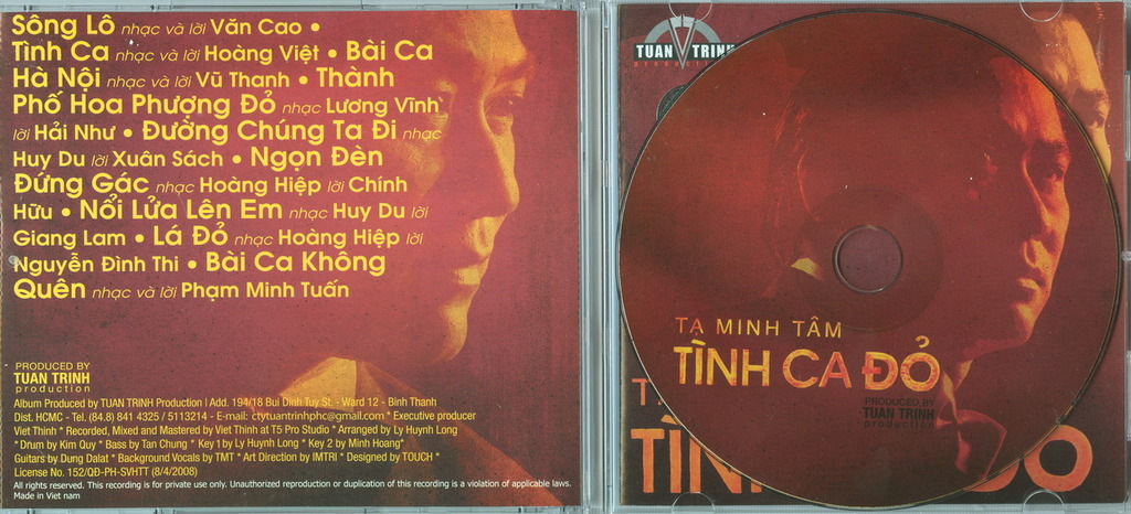 Tuấn Trinh CD - Tạ Minh Tâm - Tình Ca Đỏ Vol 1