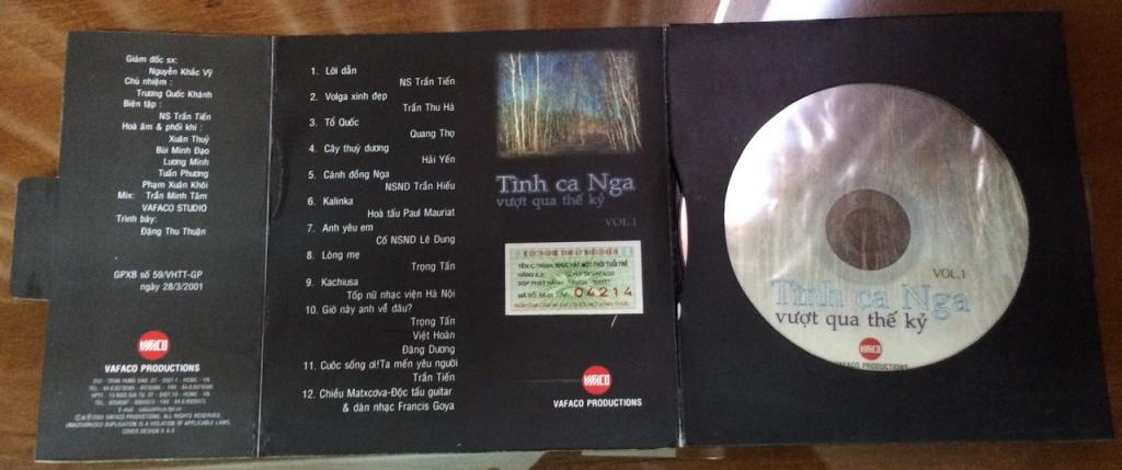 Vafaco CD - Tình Ca Nga Vượt Qua Thế Kỷ Vol 1