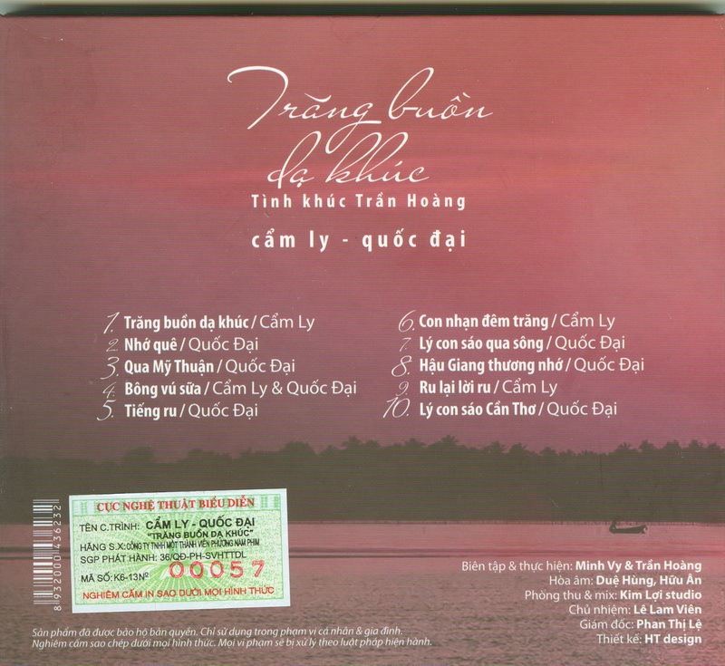 Phương Nam CD - Cẩm Ly & Quốc Đại - Trăng Buồn Dạ Khúc