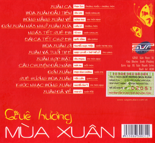 Vafaco CD - Quê Hương Mùa Xuân