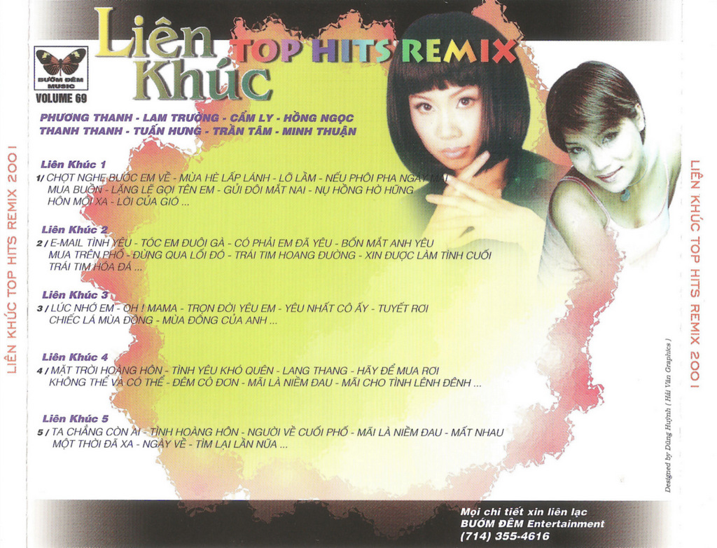 Bướm Đêm CD069 - Liên Khúc Top Hits Remix 2001