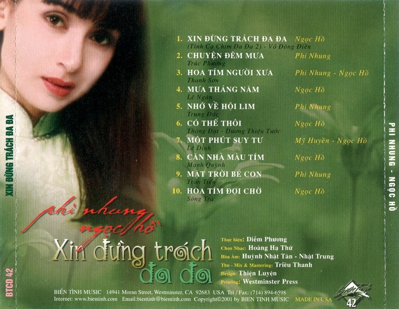 Biển Tình CD042 - Xin Đừng Trách Đa Đa