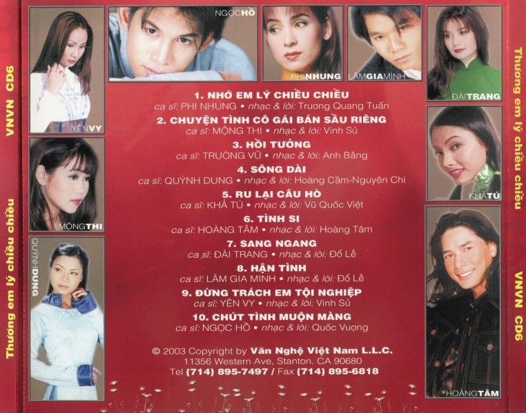 Văn Nghệ Việt Nam CD 006 - Thương Em Lý Chiều Chiều