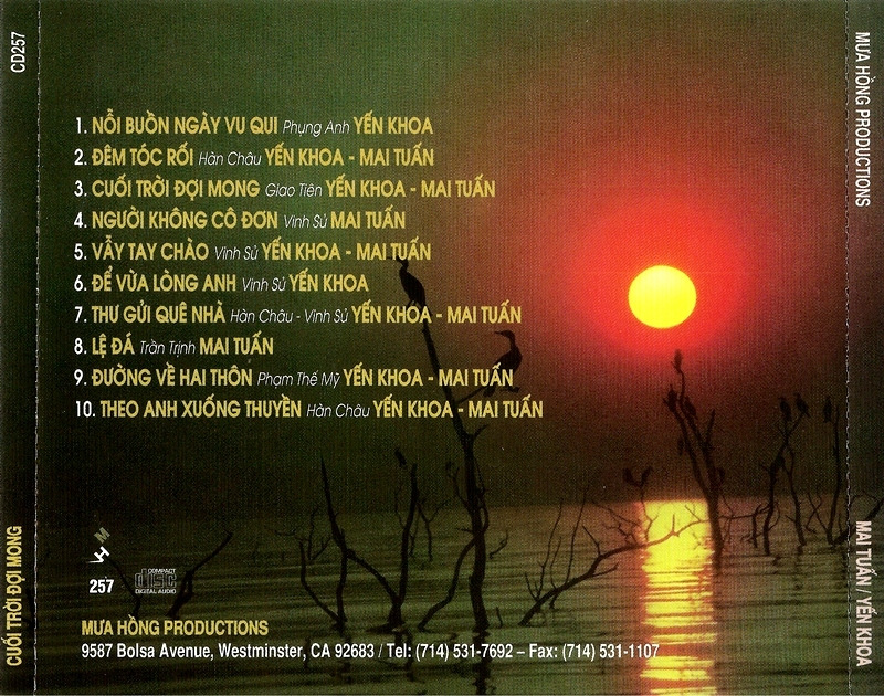 Mưa Hồng CD 257 - Cuối Trời Đợi Mong