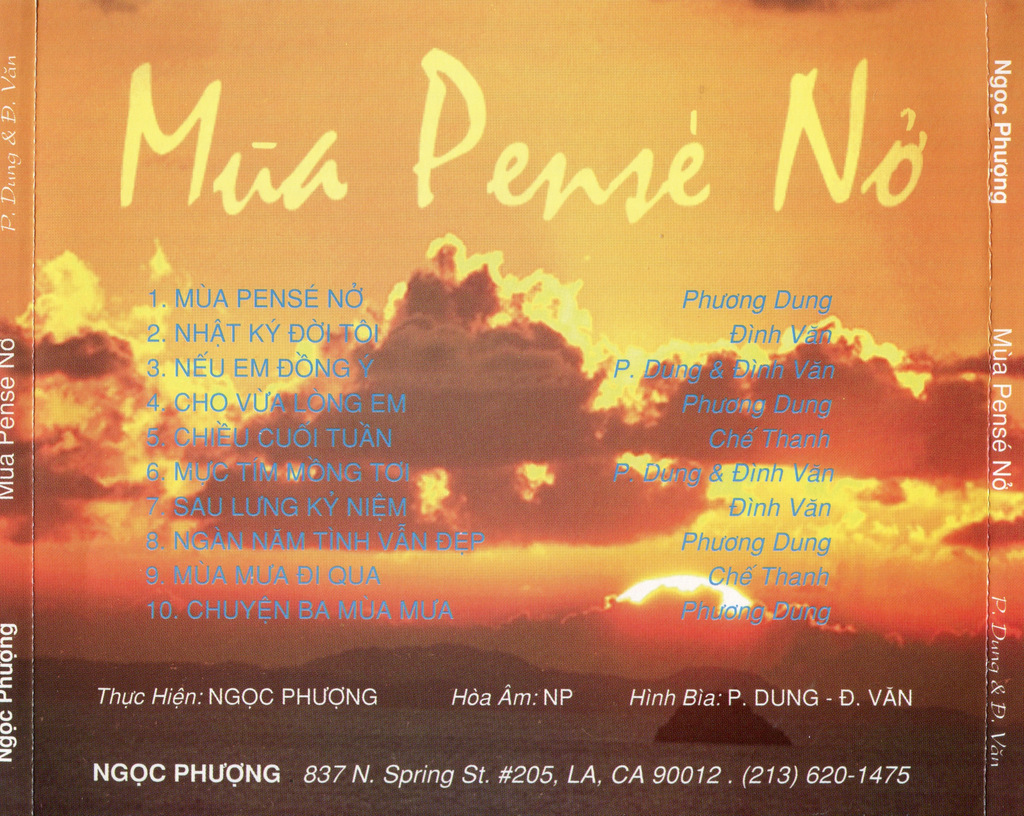 Ngọc Phương CD - Mùa Pense Nở