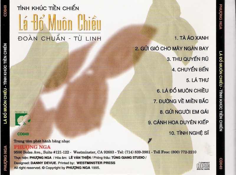 Phượng Nga CD 049 - Lá Đổ Muôn Chiều