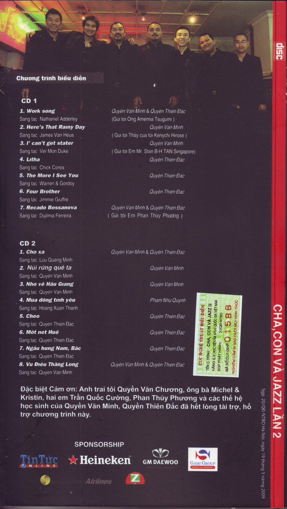Dihavina CD - Cha, Con Và Jazz Lần 2