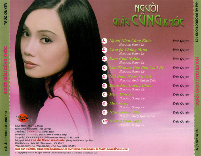 Hải Âu CD 163 - Người Giàu Cũng Khóc