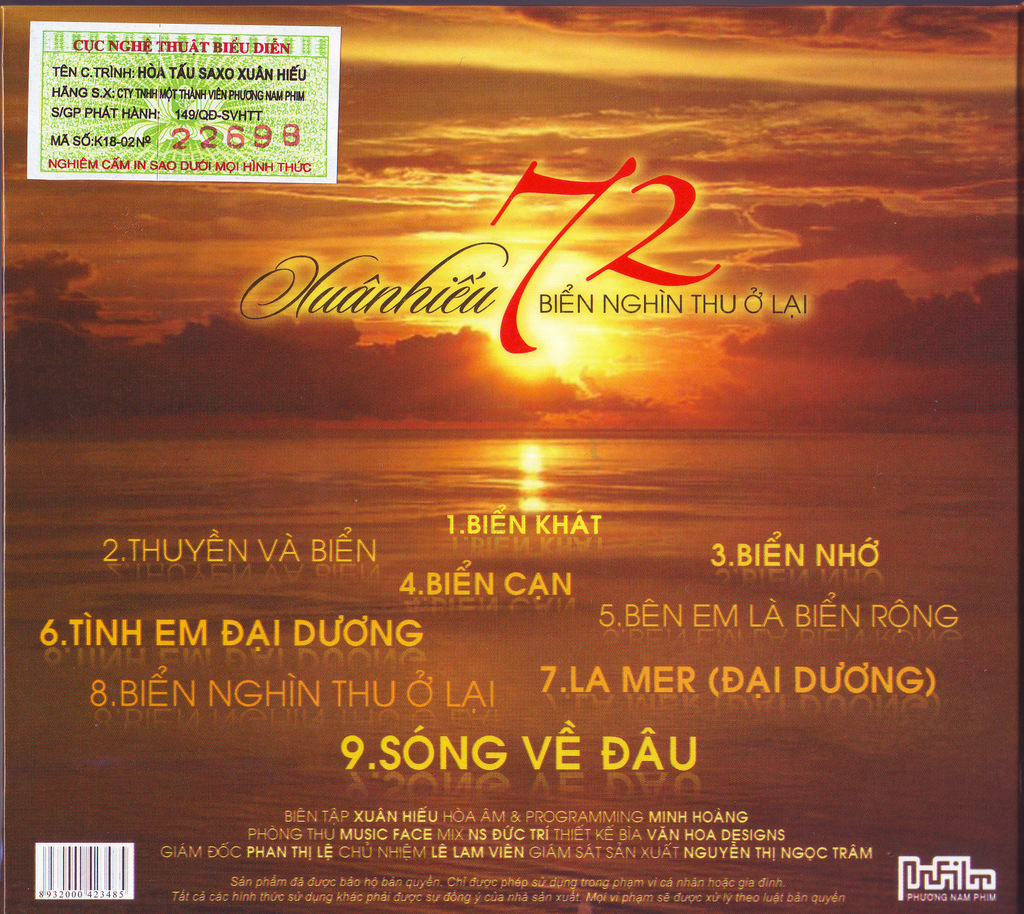 Phương Nam CD - Biển Nghìn Thu Ở Lại (Saxo)