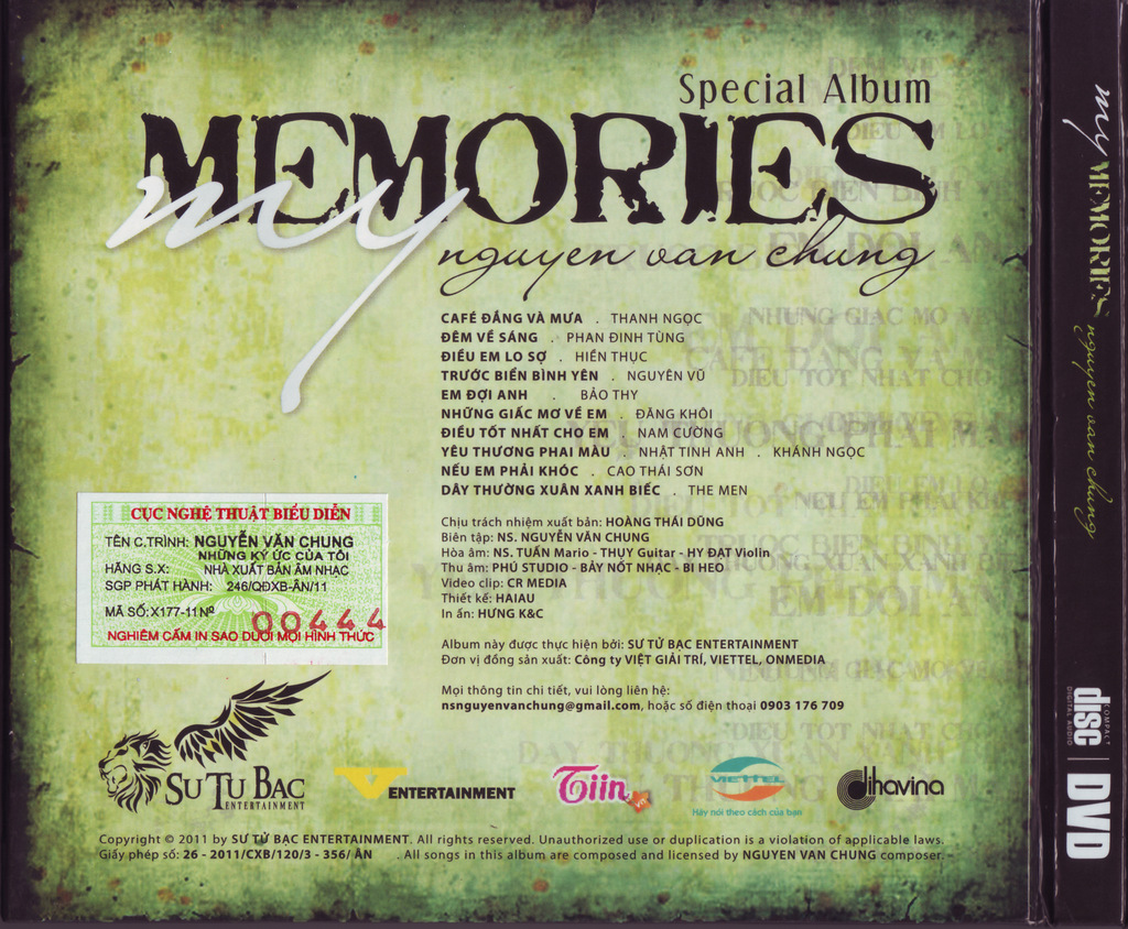 Dihavina CD - My Memories (Những Ký Ức Của Tôi)