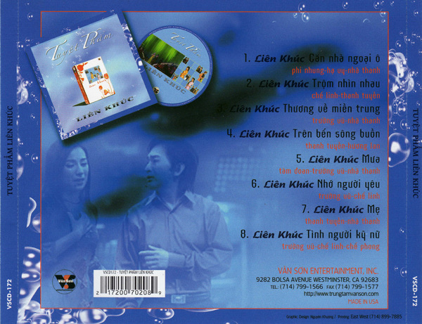 Vân Sơn CD 172 - Tuyệt Phẩm Liên Khúc