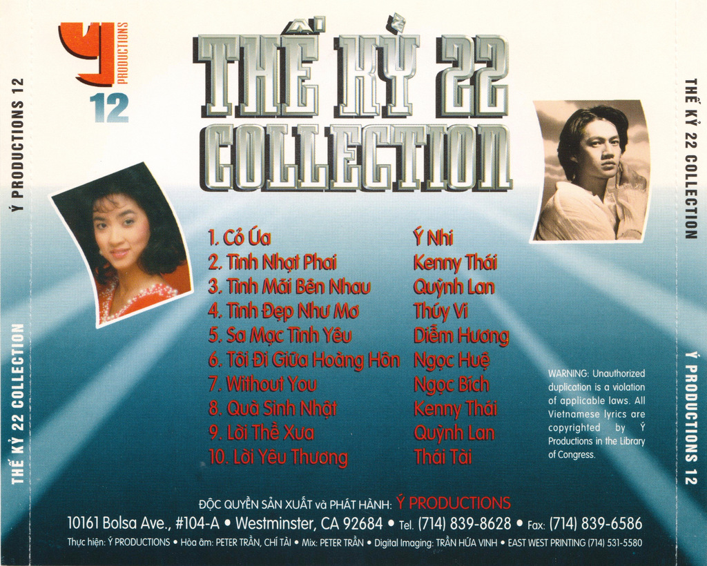 Ý Productions CD - Thế Kỷ 22 Collections
