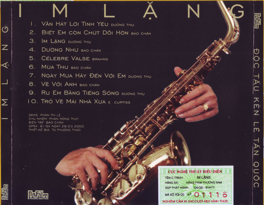 Phương Nam CD - Im Lặng (Saxophone Lê Tấn Quốc)