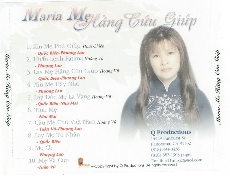 Q Music CD - Maria Mẹ Hằng Cứu Giúp
