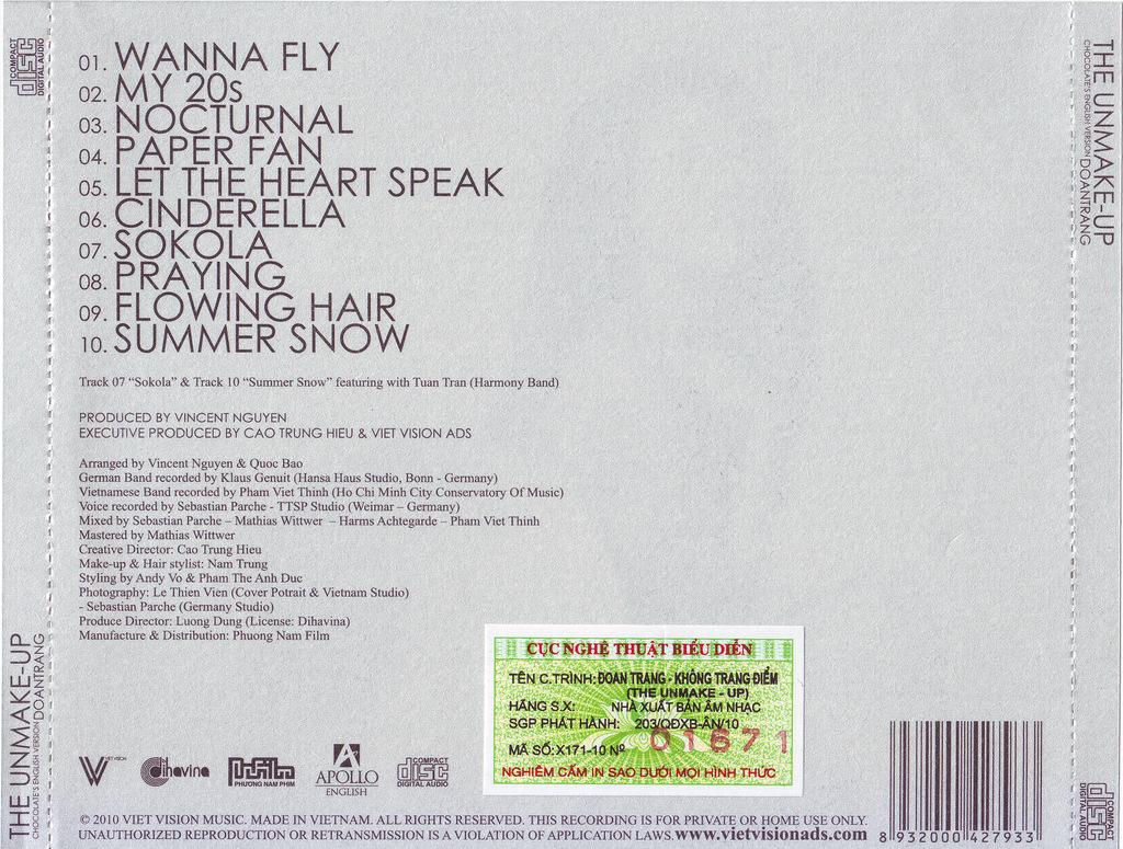 Dihavina CD - The UnMake - Up