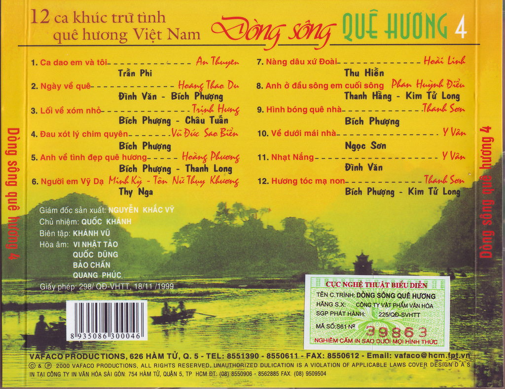 Vafaco CD - Dòng Sông Quê Hương 4