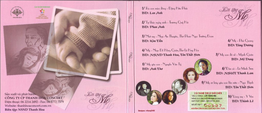 Thanh Hoa Concert CD - Lời Tặng Mẹ